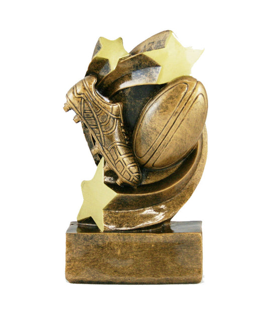 Star Swirl Rugby Resin 13.5cm