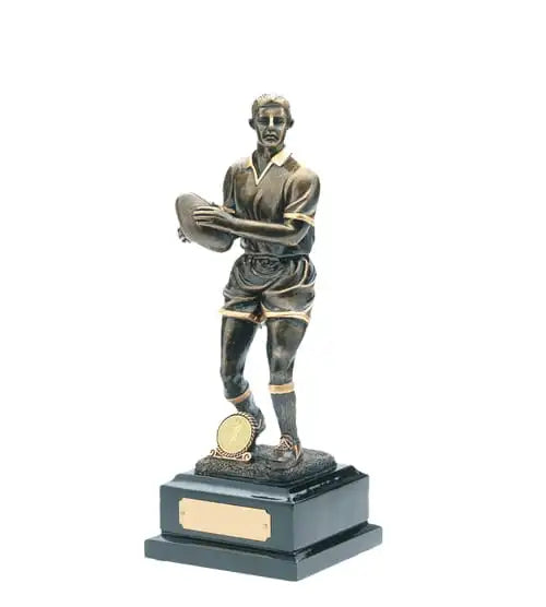 RS184E Resin Trophies Rugby Male Player, 2X Large: 275mm