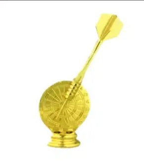 Gold dart & board figurine 163mm Tall