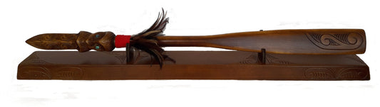 Taiaha on a base